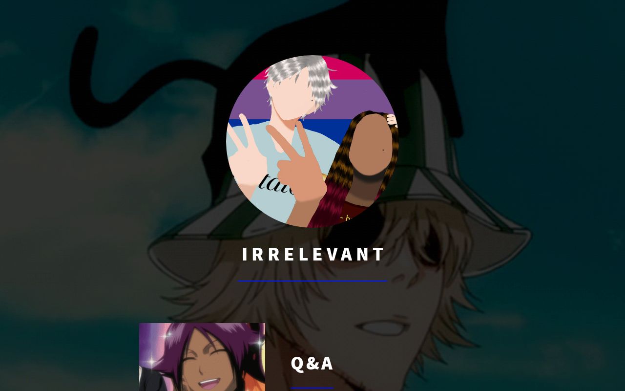 Carrd profile picture for @irrelevant